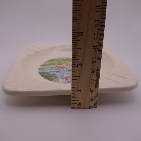 Lake George New York Ceramic Square Ash Tray - Picture 7 of 13